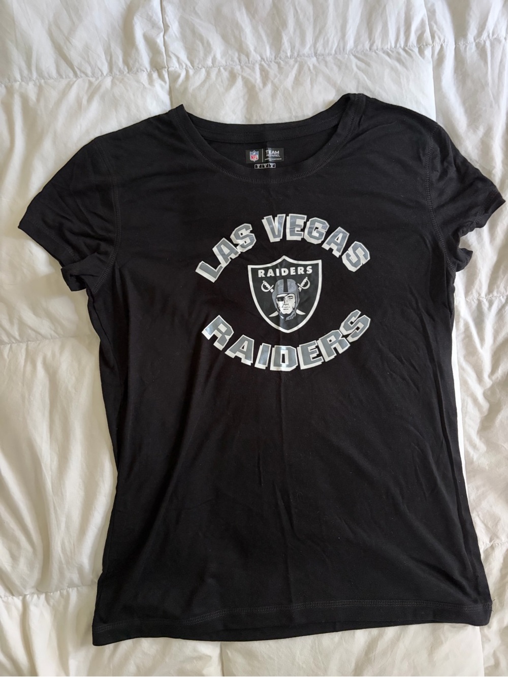 Las Vegas Raiders Black Logo Tee